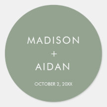 セージグリーンミニマリスト結婚式の引き出物