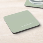 セージグリーンミニマルモダンリストモノグラエレガントム コースター<br><div class="desc">Sage Green Minimalist Monogramコレクションモダンの紹介エレガント：穏やかな洗練と時代を超越したエレガンスで、あなたの美意識を高める。私たちのコレクションは、あなたの個人スタイルに合わせた洗練されたモノグラムによって補完された穏やかな緑の色合いのミニマルなデザインを紹介する。洗練された文房具から多彩なアクセサリーまで、コレクション内の各作品は、どんな場面でも表現できるように細心の注意を払って作られている。あなたは名刺、レターヘッド、あるいは味わい深いホームデザインを求める場合でも、私たちのミニマルなデザインはプロ意識と洗練を醸し出すクリーンで美コンテンポラリーしい外観を提供している。Sage Green Minimalist モダン Monogram Collectionは、その落ち着いたカラーパレットとミニマルな魅力を備えエレガント、シンプルさの美しいを味わう人に最適なコレクションである。エレガンスで自分のパーソナライズされたマークを作り、洗練の本質を受け入れモダンなさい。ビジネス用でも個人用でも、トレンドを超えスタイリッシュて、その控えめな魅力に魅了されるソリューションを提供。</div>