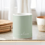 セージグリーンミニマルモダンリストモノグラエレガントム コーヒーマグカップ<br><div class="desc">Sage Green Minimalist Monogramコレクションモダンの紹介エレガント：穏やかな洗練と時代を超越したエレガンスで、あなたの美意識を高める。私たちのコレクションは、あなたの個人スタイルに合わせた洗練されたモノグラムによって補完された穏やかな緑の色合いのミニマルなデザインを紹介する。洗練された文房具から多彩なアクセサリーまで、コレクション内の各作品は、どんな場面でも表現できるように細心の注意を払って作られている。あなたは名刺、レターヘッド、あるいは味わい深いホームデザインを求める場合でも、私たちのミニマルなデザインはプロ意識と洗練を醸し出すクリーンで美コンテンポラリーしい外観を提供している。Sage Green Minimalist モダン Monogram Collectionは、その落ち着いたカラーパレットとミニマルな魅力を備えエレガント、シンプルさの美しいを味わう人に最適なコレクションである。エレガンスで自分のパーソナライズされたマークを作り、洗練の本質を受け入れモダンなさい。ビジネス用でも個人用でも、トレンドを超えスタイリッシュて、その控えめな魅力に魅了されるソリューションを提供。</div>
