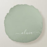 セージグリーンミニマルモダンリストモノグラエレガントム ラウンドクッション<br><div class="desc">Sage Green Minimalist Monogramコレクションモダンの紹介エレガント：穏やかな洗練と時代を超越したエレガンスで、あなたの美意識を高める。私たちのコレクションは、あなたの個人スタイルに合わせた洗練されたモノグラムによって補完された穏やかな緑の色合いのミニマルなデザインを紹介する。洗練された文房具から多彩なアクセサリーまで、コレクション内の各作品は、どんな場面でも表現できるように細心の注意を払って作られている。あなたは名刺、レターヘッド、あるいは味わい深いホームデザインを求める場合でも、私たちのミニマルなデザインはプロ意識と洗練を醸し出すクリーンで美コンテンポラリーしい外観を提供している。Sage Green Minimalist モダン Monogram Collectionは、その落ち着いたカラーパレットとミニマルな魅力を備えエレガント、シンプルさの美しいを味わう人に最適なコレクションである。エレガンスで自分のパーソナライズされたマークを作り、洗練の本質を受け入れモダンなさい。ビジネス用でも個人用でも、トレンドを超えスタイリッシュて、その控えめな魅力に魅了されるソリューションを提供。</div>
