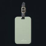 セージグリーンミニマルモダンリストモノグラエレガントム ラゲッジタグ<br><div class="desc">Sage Green Minimalist Monogramコレクションモダンの紹介エレガント：穏やかな洗練と時代を超越したエレガンスで、あなたの美意識を高める。私たちのコレクションは、あなたの個人スタイルに合わせた洗練されたモノグラムによって補完された穏やかな緑の色合いのミニマルなデザインを紹介する。洗練された文房具から多彩なアクセサリーまで、コレクション内の各作品は、どんな場面でも表現できるように細心の注意を払って作られている。あなたは名刺、レターヘッド、あるいは味わい深いホームデザインを求める場合でも、私たちのミニマルなデザインはプロ意識と洗練を醸し出すクリーンで美コンテンポラリーしい外観を提供している。Sage Green Minimalist モダン Monogram Collectionは、その落ち着いたカラーパレットとミニマルな魅力を備えエレガント、シンプルさの美しいを味わう人に最適なコレクションである。エレガンスで自分のパーソナライズされたマークを作り、洗練の本質を受け入れモダンなさい。ビジネス用でも個人用でも、トレンドを超えスタイリッシュて、その控えめな魅力に魅了されるソリューションを提供。</div>