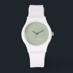 セージグリーンミニマルモダンリストモノグラエレガントム 腕時計<br><div class="desc">Sage Green Minimalist Monogramコレクションモダンの紹介エレガント：穏やかな洗練と時代を超越したエレガンスで、あなたの美意識を高める。私たちのコレクションは、あなたの個人スタイルに合わせた洗練されたモノグラムによって補完された穏やかな緑の色合いのミニマルなデザインを紹介する。洗練された文房具から多彩なアクセサリーまで、コレクション内の各作品は、どんな場面でも表現できるように細心の注意を払って作られている。あなたは名刺、レターヘッド、あるいは味わい深いホームデザインを求める場合でも、私たちのミニマルなデザインはプロ意識と洗練を醸し出すクリーンで美コンテンポラリーしい外観を提供している。Sage Green Minimalist モダン Monogram Collectionは、その落ち着いたカラーパレットとミニマルな魅力を備えエレガント、シンプルさの美しいを味わう人に最適なコレクションである。エレガンスで自分のパーソナライズされたマークを作り、洗練の本質を受け入れモダンなさい。ビジネス用でも個人用でも、トレンドを超えスタイリッシュて、その控えめな魅力に魅了されるソリューションを提供。</div>