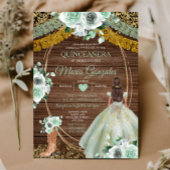 セージグリーンメキシカンセアニラ素朴ウッド 招待状