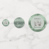 セージグリーンメタリックティアラキンセアニラ コンフェッティ (裏面)