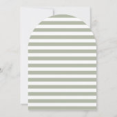 セージグリーンモダンクロスファースト聖餐式 招待状 (裏面)