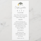 セージグリーンモダンバックグラウンド卒業 メニュー (正面)