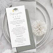 セージグリーンモダンバックグラウンド卒業 メニュー