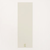 セージグリーンモノグラムイニシャルシンプル ヨガマット (正面)