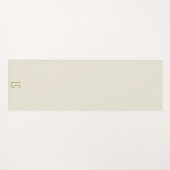 セージグリーンモノグラムイニシャルシンプル ヨガマット (正面(横))