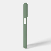 セージグリーンモノグラムホワイトシンプルカスタムカラー Case-Mate iPhoneケース (裏面 / 右)