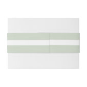 セージグリーンモノグラム招待状用帯 招待状ベリーバンド (裏面例)