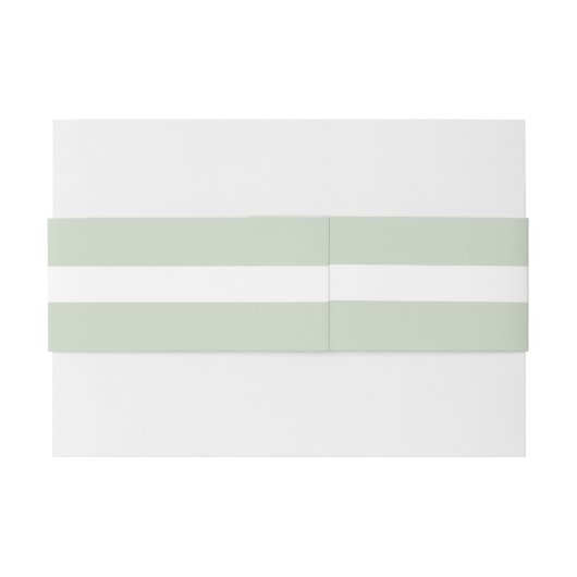 セージグリーンモノグラム招待状用帯 招待状ベリーバンド (裏面例)