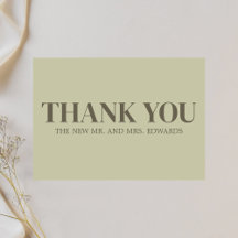 セージグリーンモノグラム結婚ズ