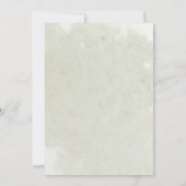 セージグリーンユーカリプトゥスカップルブライダルシャワー 招待状 (裏面)
