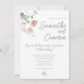 セージグリーンユーカリプトゥスピンク花模様結婚ズ (正面)