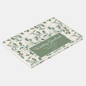 セージグリーンユーカリ葉スクリーム結婚ズ ゲストブック (コーナー)