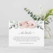セージグリーンリーピンクフローラダスティーバラ結婚ズ エンクロージャーカード (スタンド正面)
