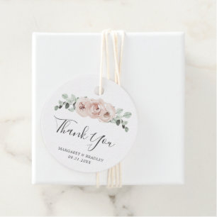 セージグリーンリーピンクフローラダスティーバラ結婚ズ フェイバータグ