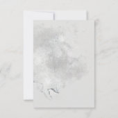 セージグリーンリーフェイスアラバスターダリアウォーターカラーウォッシュ 出欠カード (裏面)