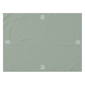 セージグリーンロゴプロフェッショナルビジネスレストラン テーブルクロス (正面(横))