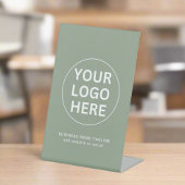 セージグリーンロゴ&文字lプロフェッショナル事業 台座サイン