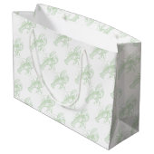 セージグリーンロブスター ラージペーパーバッグ (裏面アングル)