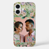 セージグリーンワイルドフラワーエレガンス結婚の写真 Case-Mate iPhoneケース (裏面)