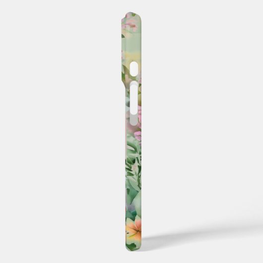 セージグリーンワイルドフラワーエレガンス結婚の写真 Case-Mate iPhoneケース (裏面 / 左)