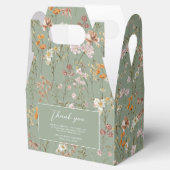 セージグリーンワイルドフラワーボホベビーイン開花ガーデン フェイバーボックス (オープン)