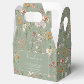 セージグリーンワイルドフラワーボホベビーイン開花ガーデン フェイバーボックス (オープン)