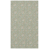 セージグリーンワイルドフラワーボホ結婚ズイン開花ガーデン テーブルクロス (正面)