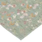 セージグリーンワイルドフラワーボホ結婚ズイン開花ガーデン テーブルクロス (アングル)