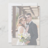 セージグリーンワイルドフラワー結婚式招待状 招待状 (裏面)