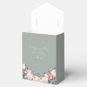 セージグリーンヴィンテージガーデンバラブライダルシャワー フェイバーボックス (オープン)