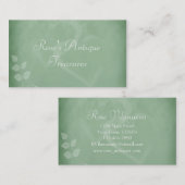 セージグリーンヴィンテージギフトショップ 名刺 (正面/裏面)