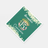 セージグリーンヴィンテージボホキンセアニラスペインの スタンダードランチョンナプキン (角)