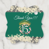 セージグリーンヴィンテージボホーキンセニェラスペインのお願い フェイバータグ (裏面)