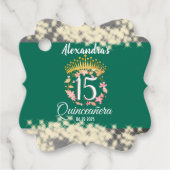 セージグリーンヴィンテージボホーキンセニェラスペインのお願い フェイバータグ (正面)