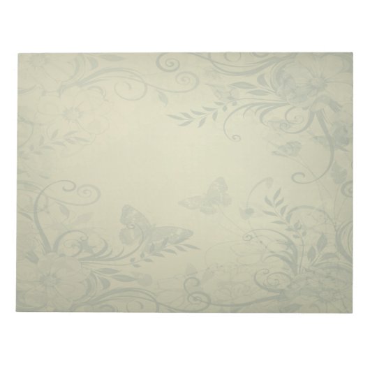 セージグリーンヴィンテージ ノートパッド (正面)