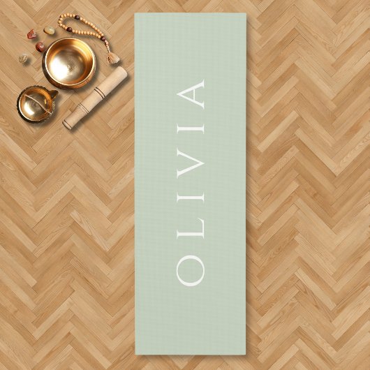 セージグリーン名ミニマリストアクアヨガマット ヨガマット