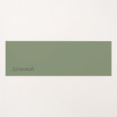 セージグリーン名前をカスタムするヨガマット ヨガマット (正面(横))