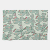 セージグリーン弓 キッチンタオル (横)