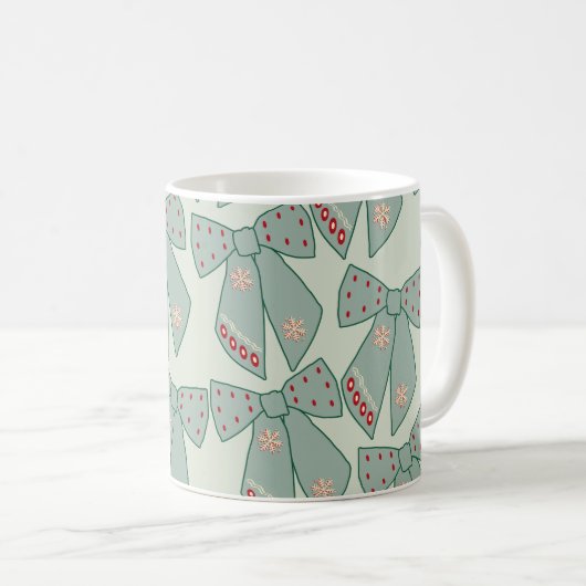 セージグリーン弓 コーヒーマグカップ (正面右)