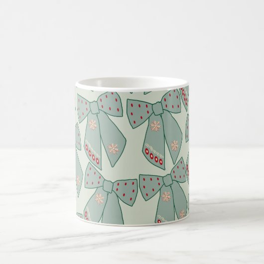 セージグリーン弓 コーヒーマグカップ (中央)
