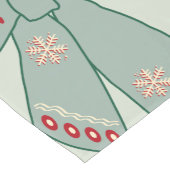 セージグリーン弓 ショートテーブルランナー (コーナー)