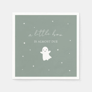 セージグリーン男女兼用秋ベビーシャワー スタンダードカクテルナプキン