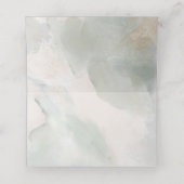 セージグリーン素朴&ピンクフローラアーチ プレイスカード (内部開封)