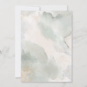 セージグリーン素朴&ピンクフローラアーチ 招待状 (裏面)