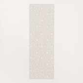 セージグリーン素朴&ピンクフローラウッドパーソナライズされた ヨガマット (裏面)