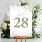 セージグリーン結婚のテーブル番号グリーンリー テーブルナンバー